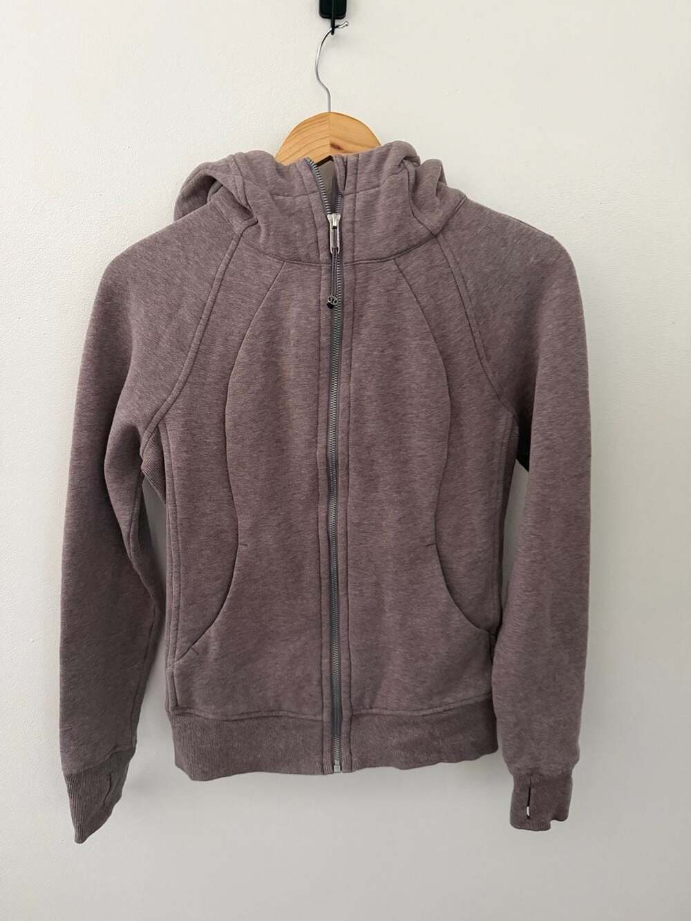 Lululemon Scuba Full Zip Hoodie Size 4 light Plum